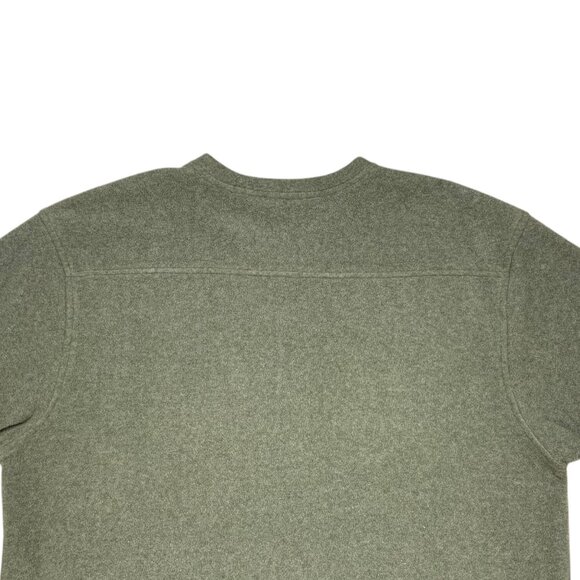 L.L. Bean Fleece Pullover Sweater LT Tall Green V-Neck Long Sleeve Gorpcore - Picture 7 of 11